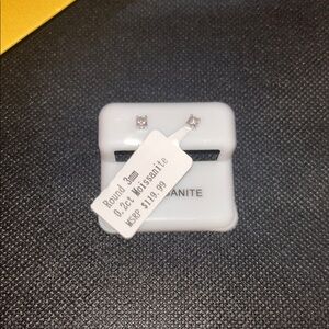 Moissanite earrings in 925 sterling silver